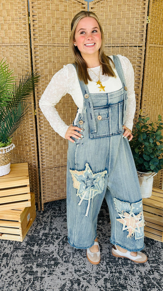Starstruck Patch Overalls
