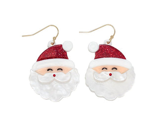 Jolly Santa Sparkle Drop Earrings
