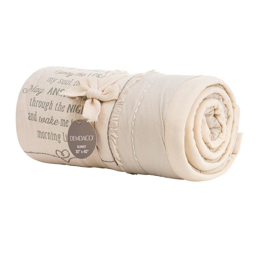 Demdaco - Neutral Goodnight Prayer Blanket - The Gypsy Belle Boutique