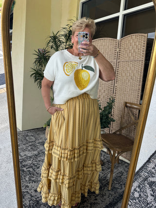Alternate view of Take Me to the Rodeo Honey Maxi Skirt
