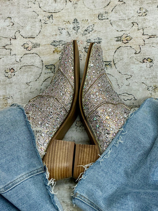 Corkys Tex Mex Rhinestone Western Wedge Mule