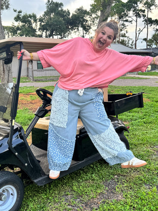 Alternate view of Bluebell Manor Patchwork Jogger Pants
