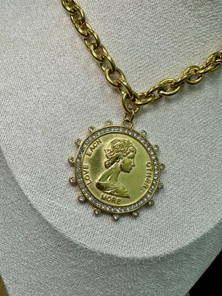 Alternate view of ChanSutt Pearls SMALL COIN NECKLACE
