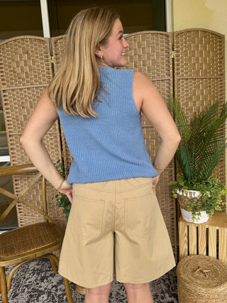 Alternate view of The Tide is High Beach Blue Sweater Top
