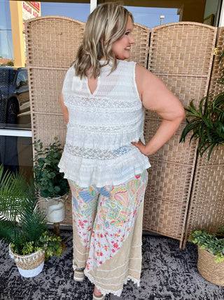 Alternate view of Oli & Hali Natural Beach Bound Wide Leg Pant
