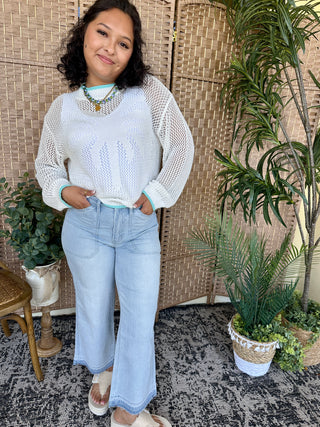 Alternate view of Palm Tree Breeze Crochet Top
