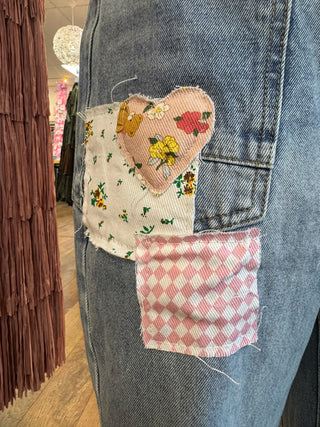 Patchwork Denim Gypsy Fit Jeans