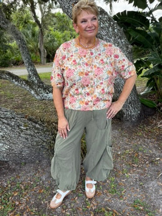 In The Desert OLIVE Cargo Jogger Pants OVERSIZED
