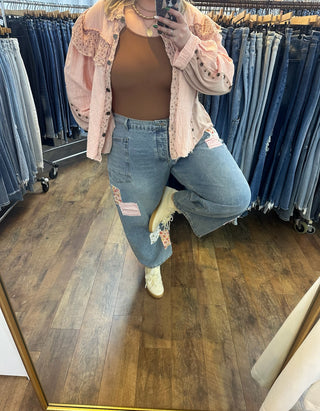 Patchwork Denim Gypsy Fit Jeans