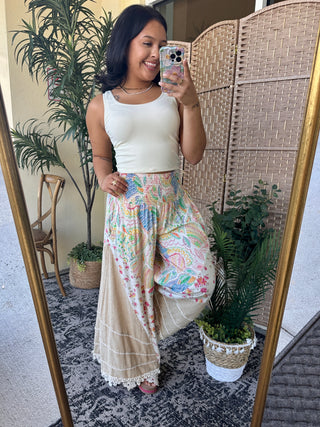Alternate view of Oli & Hali Natural Beach Bound Wide Leg Pant
