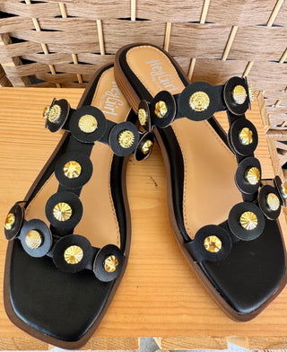 Corky's Beach What Black Sandal
