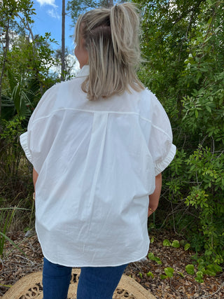 Alternate view of White Precious Pearl Top
