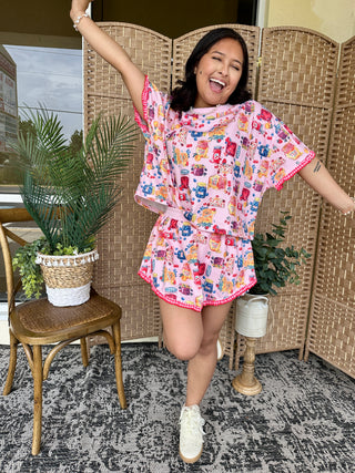 Alternate view of Jam & Honey Pink Short Set
