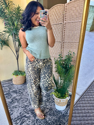Alternate view of Sweet Sage Sleeveless Knit Top
