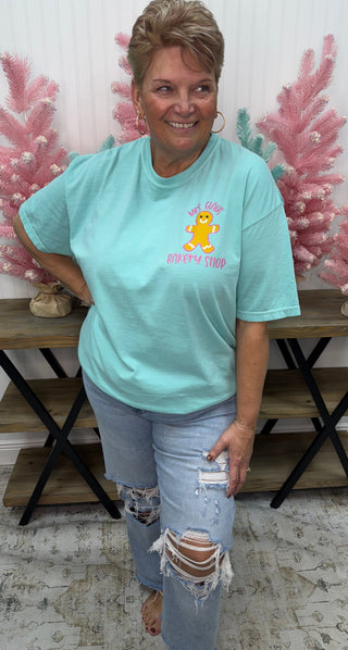 Mint Gingerbread Bakery Tee Top