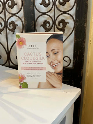 Farmhouse Fresh Cactus Cloudsilk Serum - Luxurious skincare for radiant, nourished skin in an elegant glass bottle.