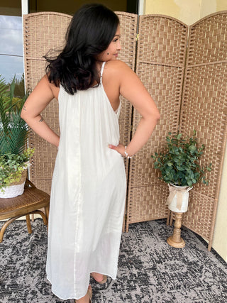 Alternate view of Sunrise to Sunset Boho Flowy Cream Dress
