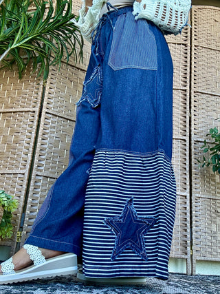 Alternate view of Stars & Stripes Denim Wideleg Pants
