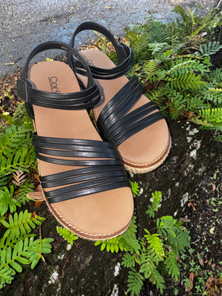 Alternate view of Corkys What About Now Black Wedge Sandal
