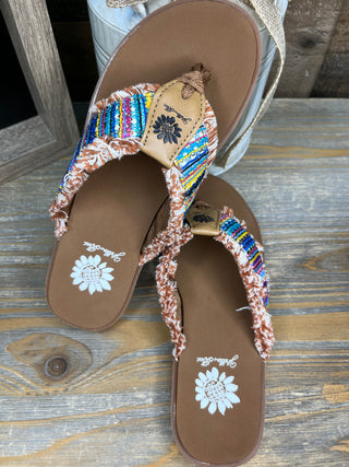Alternate view of Yellowbox Flappy Bright Multicolor Flip Flop Sandal
