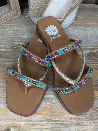 Alternate view of Yellowbox Lela Bright Multicolor Strappy Sandal
