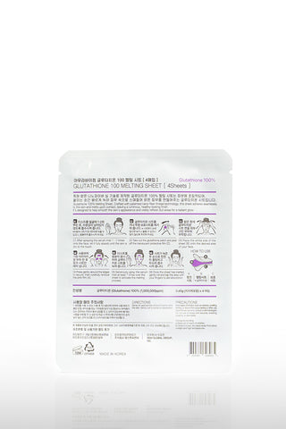 Aura Skincare - Glutathione 100 Melting Sheet