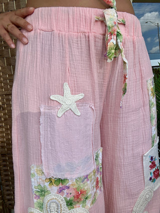 POL Peony Pink Jogger Pants
