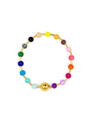 Confetti Glass Bead Magnetic Bracelet