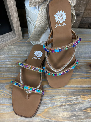 Alternate view of Yellowbox Lela Bright Multicolor Strappy Sandal

