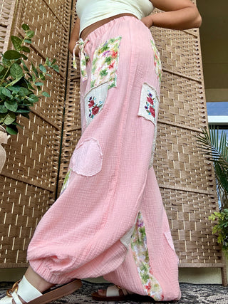 POL Peony Pink Jogger Pants
