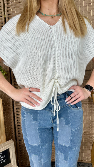 Alternate view of White Oversized It Girl Top
