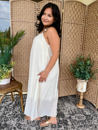 Alternate view of Sunrise to Sunset Boho Flowy Cream Dress
