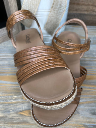 Alternate view of Corkys What About Now Cognac Brown Wedge Sandal
