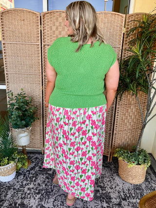 Alternate view of Blooming Beauty Floral Sleeveless Top & Skirt Set
