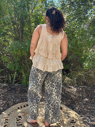 Alternate view of Young Threads Desert Dream Ivory Ruffle Top
