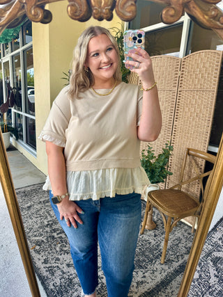 Alternate view of Fun at a Festival Ruffle Terry Top

