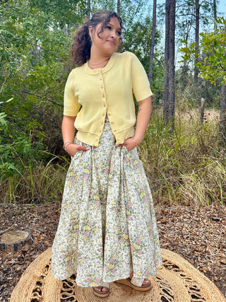 Butter Yellow Classic Cardigan Top