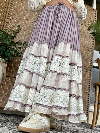 Alternate view of I Got a New One Dusty Plum Ruffle Skirt Easel
