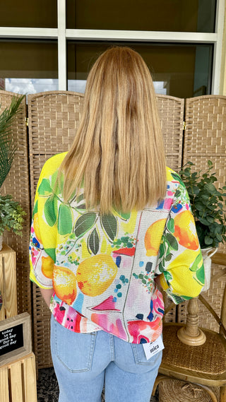 Alternate view of Easy Peasy Lemon Batwing Top
