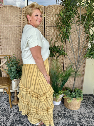 Alternate view of Take Me to the Rodeo Honey Maxi Skirt
