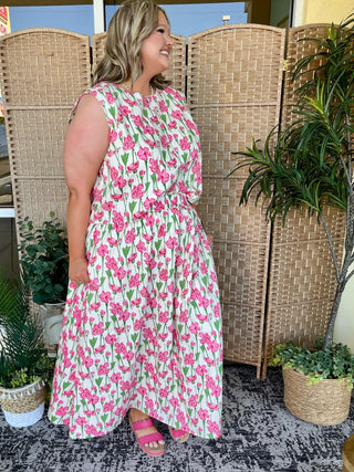 Alternate view of Blooming Beauty Floral Sleeveless Top & Skirt Set
