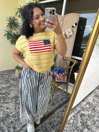 Alternate view of Banana Freedom Flag Top
