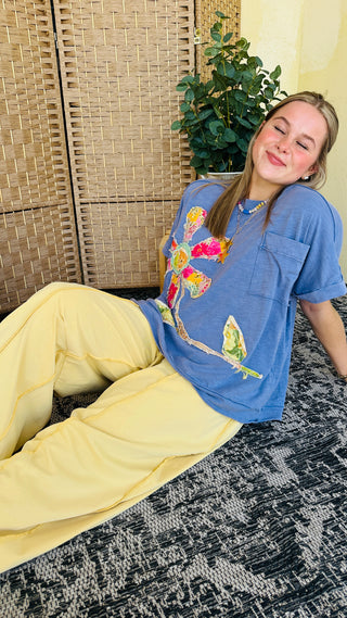 Alternate view of Bright Blooms Top OVERSIZED
