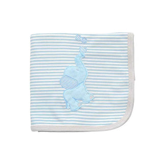 Haute Baby Bubbles the Elephant Receiving Blanket