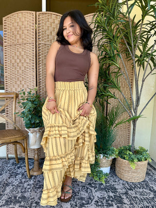 Beyond Basics Ribbed Knit Tank DARK CHOCOLATE