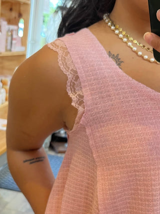Alternate view of POL Rose Pink Sleeveless Everything Top
