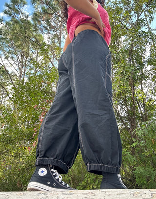 Alternate view of Oddi Black Boho Jogger Pants FINAL SALE
