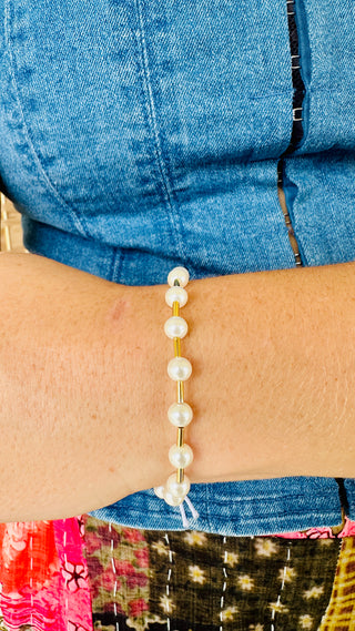 Pearl Bead Magnetic Bracelet
