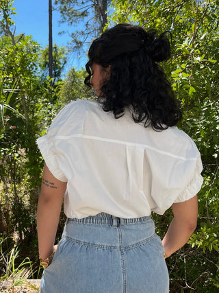 Alternate view of White Precious Pearl Top
