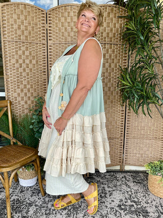 Alternate view of Crazy for Daisy Ruffled Kimono Dress
